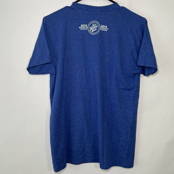 Zac Brown Band Concert T Shirt Size Medium NYE 2013 Detroit Joe Louis Arena Blue - Picture 6 of 7